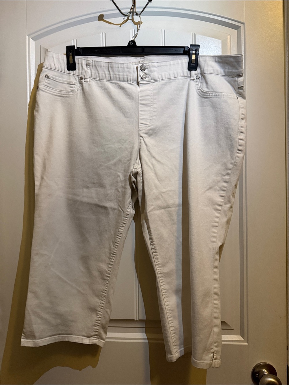 Cato White Ankle Crop Jeans
